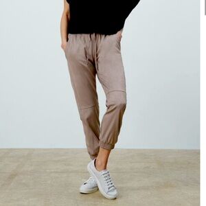 NWT Zara Faux Suede Jogger Pants